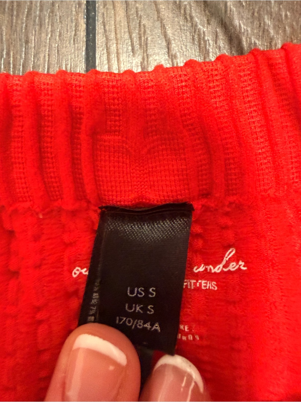 Out From Under Red Ribbed One-Piece Swimsuit - Picture 5 of 5